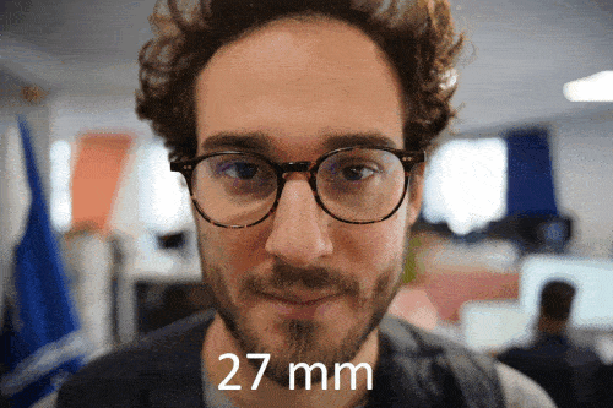 Exemples de portrait avec différentes longueurs focales sur un appareil photo