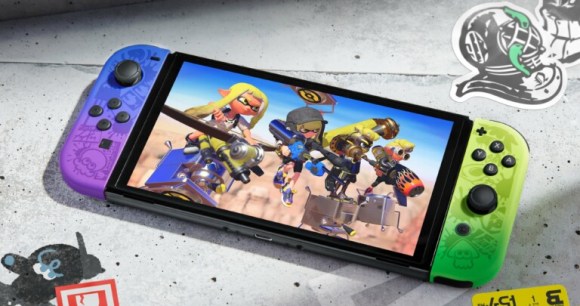 Switch Oled Splatoon // Source : Nintendo Switch Oled Splatoon // Source : Nintendo