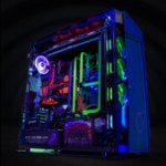 Cette tour contient un PC gaming, une PS5, Une Xbox Series X et une Nintendo Switch Cette tour contient un PC gaming, une PS5, Une Xbox Series X et une Nintendo Switch