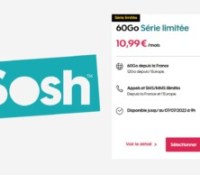 Sosh forfait 60 Go Juillet