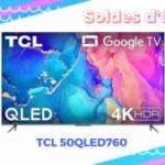 En solde, le nouveau TV TCL QLED 50 pouces avec Google TV tombe à 413 € seulement En solde, le nouveau TV TCL QLED 50 pouces avec Google TV tombe à 413 € seulement