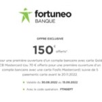 La meilleure prime de bienvenue pour une banque en ligne est chez Fortuneo La meilleure prime de bienvenue pour une banque en ligne est chez Fortuneo