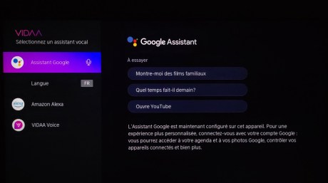 Choisissez votre assistant vocal.