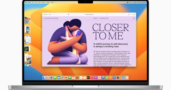 macOS Ventura et Stage Manager // Source : Apple macOS Ventura et Stage Manager // Source : Apple