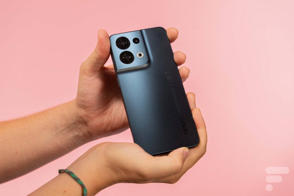 L'Oppo Reno 8 // Source : Arnaud Gelineau - Frandroid L'Oppo Reno 8 // Source : Arnaud Gelineau - Frandroid