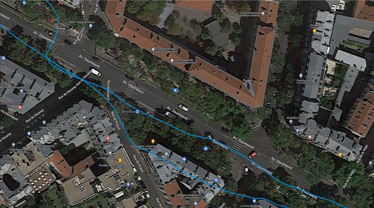 Tracé de Strava sur smartphone Tracé de Strava sur smartphone