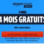 Amazon offre 4 mois gratuits à son service de streaming musical Amazon offre 4 mois gratuits à son service de streaming musical