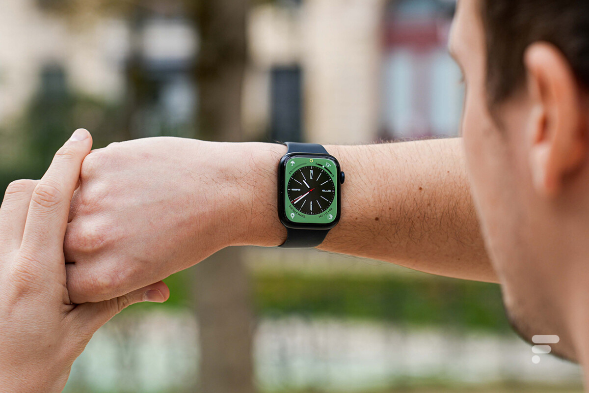 L'Apple Watch Series 8 // Source : Chloé Pertuis pour Frandroid L'Apple Watch Series 8 // Source : Chloé Pertuis pour Frandroid