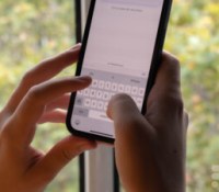 Clavier de l'iPhone 14. // Source : Frandroid - Chloé Pertuis