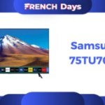 Ce géant TV Samsung 4K de 75 pouces est à moins de 800 € grâce aux French Days Ce géant TV Samsung 4K de 75 pouces est à moins de 800 € grâce aux French Days