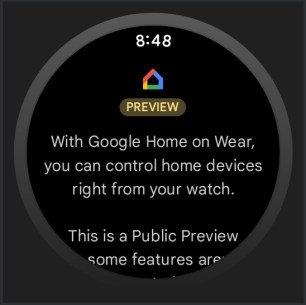 Google Home sur Wear OS  // Source : XDA