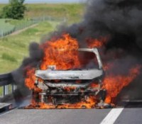 Incendie voiture électrique