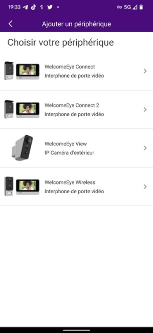 Sélectionnez la WelcomeEye View dans la liste des produits affichés // Source : Yazid Amer - Frandroid