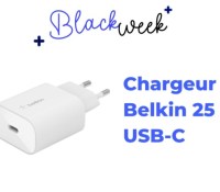 Chargeur Belkin 25 W USB-C — Black Friday 2022
