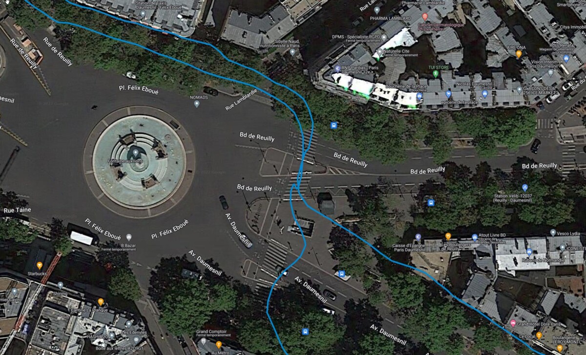 Tracé de Strava sur smartphone Tracé de Strava sur smartphone