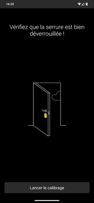 Le calibrage demande d’ouvrir la porte au maximum le plus lentement possible // Source : Yazid Amer - Frandroid