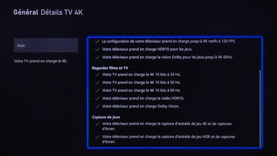Vraiment tous les voyants.
