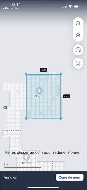 Vous pouvez définir très facilement des zones à traiter manuellement // Source : Yazid Amer - Frandroid