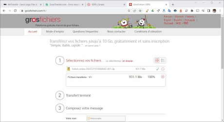 Comment envoyer des gros fichiers gratuitement Gros Fichiers 02