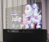 Le prototype de TV Oled transparent (55 pouces) de LG