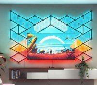 Le kit Nanoleaf 4D // Source : Nanoleaf