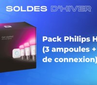 Pack Philips Hue  (3 ampoules + pont de connexion) — Soldes d&rsquo;hiver 2023