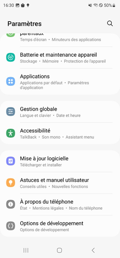 Comment utiliser le mode maintenance du Galaxy S23 02