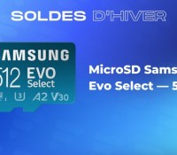 MicroSD Samsung Evo Select — 512 Go — Soldes d&rsquo;hiver 2023