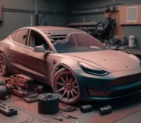 Tesla Model 3 – voiture électrique – IA – Frandroid – Ulrich_a_Tesla_Model_3_with_problem_ultra_detailed_c78155c6-9fba-4a96-834f-9268e74c2801