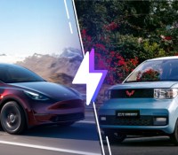 Tesla Model Y Wuling Hongguang Mini EV