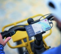 L'application eBike Flow affichée sur un écran de smartphone.