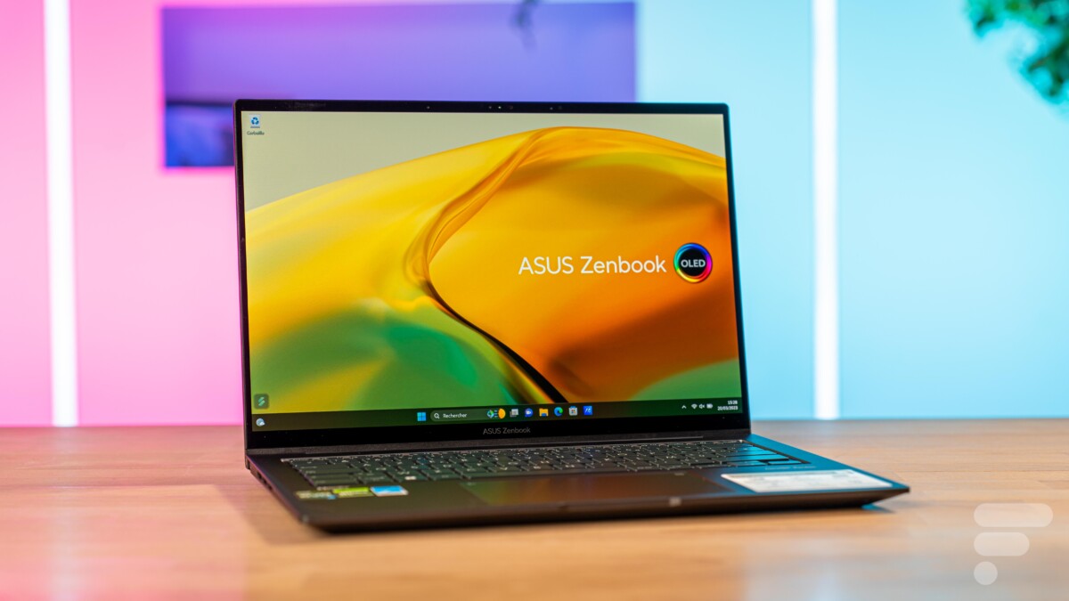 Asus ZenBook 14X OLED (2023) // Source : Chloé Pertuis - Frandroid Asus ZenBook 14X OLED (2023) // Source : Chloé Pertuis - Frandroid