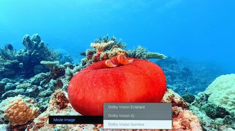 Trois modes Dolby Vision.