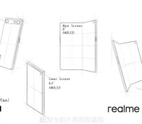Après plusieurs rumeurs sur un futur Realme pliable, comme sur ces croquis, la marque semble enfin officialiser une nouvelle gamme dans ce format  // Source : 91mobiles
