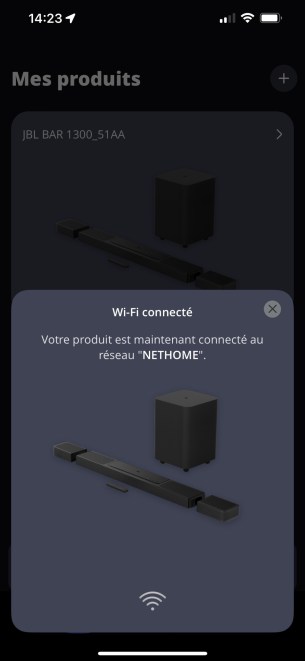 La connexion au réseau WiFi est rapide.