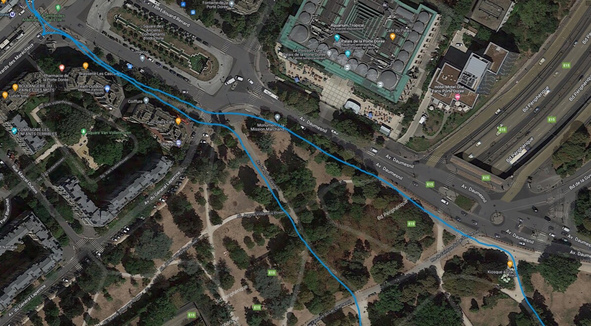 Suivi GPS de référence (Forerunner 255) Suivi GPS de référence (Forerunner 255)