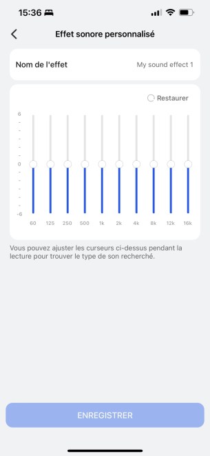 L'égaliseur à 16 bandes.