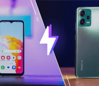 À gauche, le Galaxy A14 5G, à droite le Redmi Note 12 5G. // Source : Frandroid