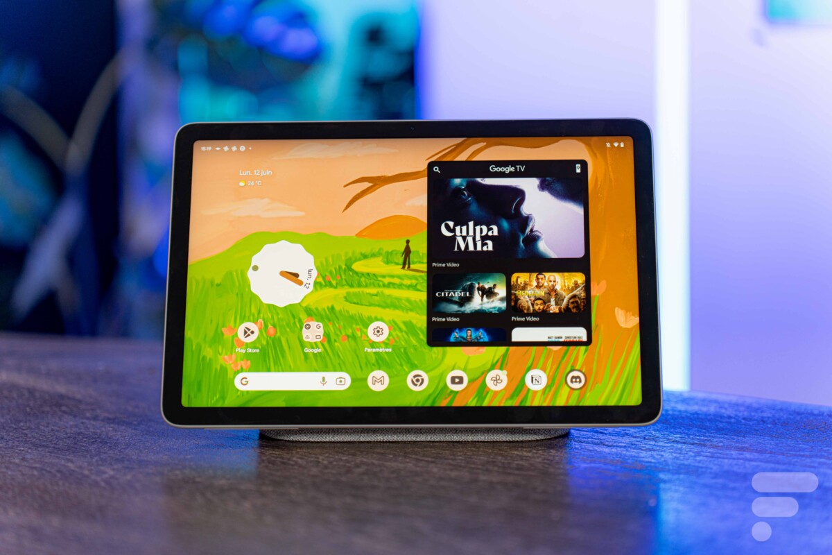 La Pixel Tablet. // Source : Frandroid / Chloé Pertuis La Pixel Tablet. // Source : Frandroid / Chloé Pertuis