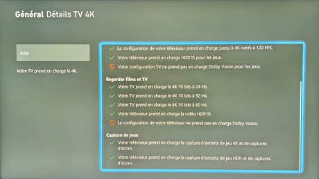 Voyez les possibilités pour les jeux