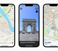 Les nouvelles cartes d'Apple Plans // Source : Apple