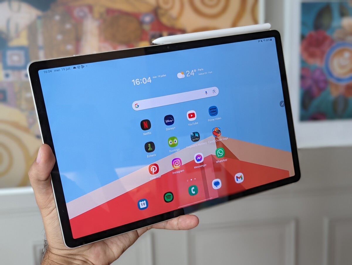 Samsung Galaxy Tab S9 Plus // Source : Arnaud Gelineau - Frandroid Samsung Galaxy Tab S9 Plus // Source : Arnaud Gelineau - Frandroid