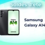 À moins de 180 €, le Samsung Galaxy A14 5G est encore plus abordable grâce aux soldes À moins de 180 €, le Samsung Galaxy A14 5G est encore plus abordable grâce aux soldes