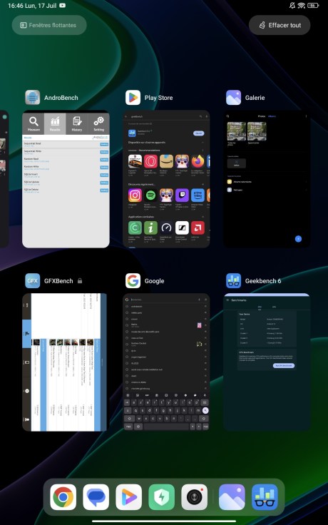 MIUI 14 sur la Xiaomi Pad 6 // Source : Frandroid