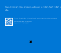 Le fameux BSOD qu'on rencontré de nombreux utilisateurs // Source : Microsoft