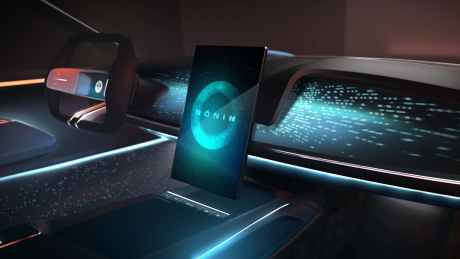 La Fisker Ronin embarque une tablette de 17,1 pouces.  // Source : Fisker