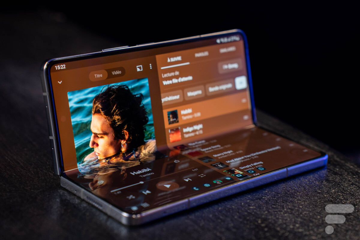 Galaxy Z Fold 5. // Source : Frandroid - Brice Zerouk Galaxy Z Fold 5. // Source : Frandroid - Brice Zerouk