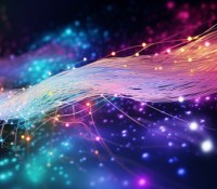 La fibre optique permet une connexion plus rapide et plus stable. // Source : Midjourney