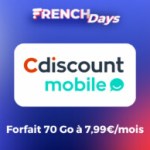 Voici le forfait mobile le plus intéressant des French Days : 70 Go pour seulement 7,99 €/mois Voici le forfait mobile le plus intéressant des French Days : 70 Go pour seulement 7,99 €/mois