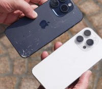 L'iPhone 14 Pro résiste bien mieux que l'iPhone 15 Pro à des chutes répétées // Source : AppleTrack